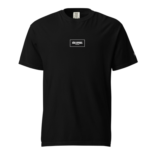 KÖKE apparel brand unisex garment-dyed heavyweight t-shirt with "Box Logo" on the chest.