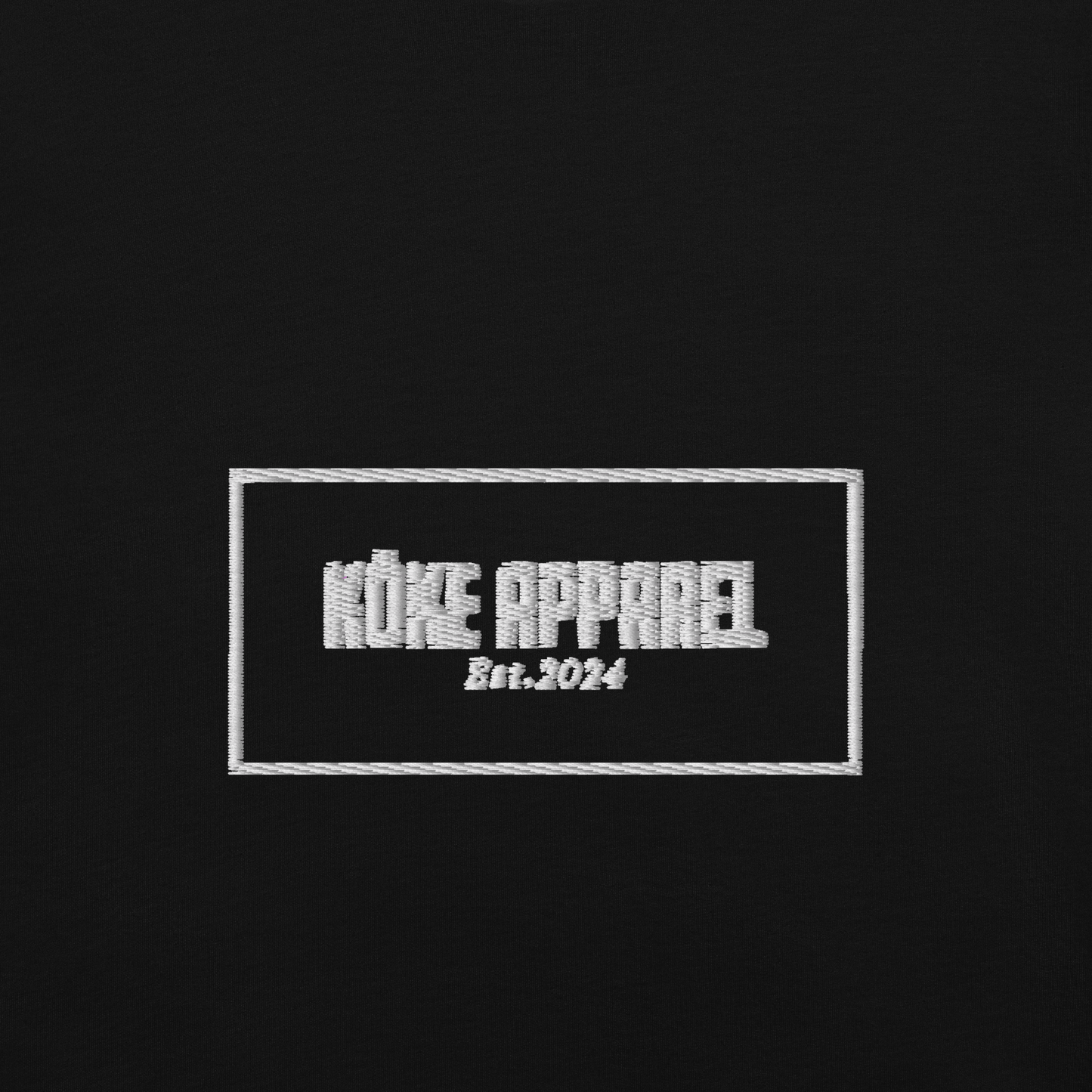 KÖKE apparel brand unisex garment-dyed heavyweight t-shirt with "Box Logo" on the chest.