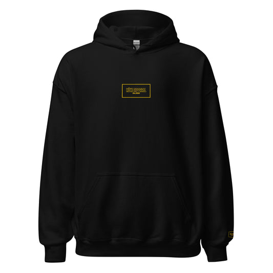 KÖKE apparel brand premium unisex hoodie with "Box Logo" on the chest.