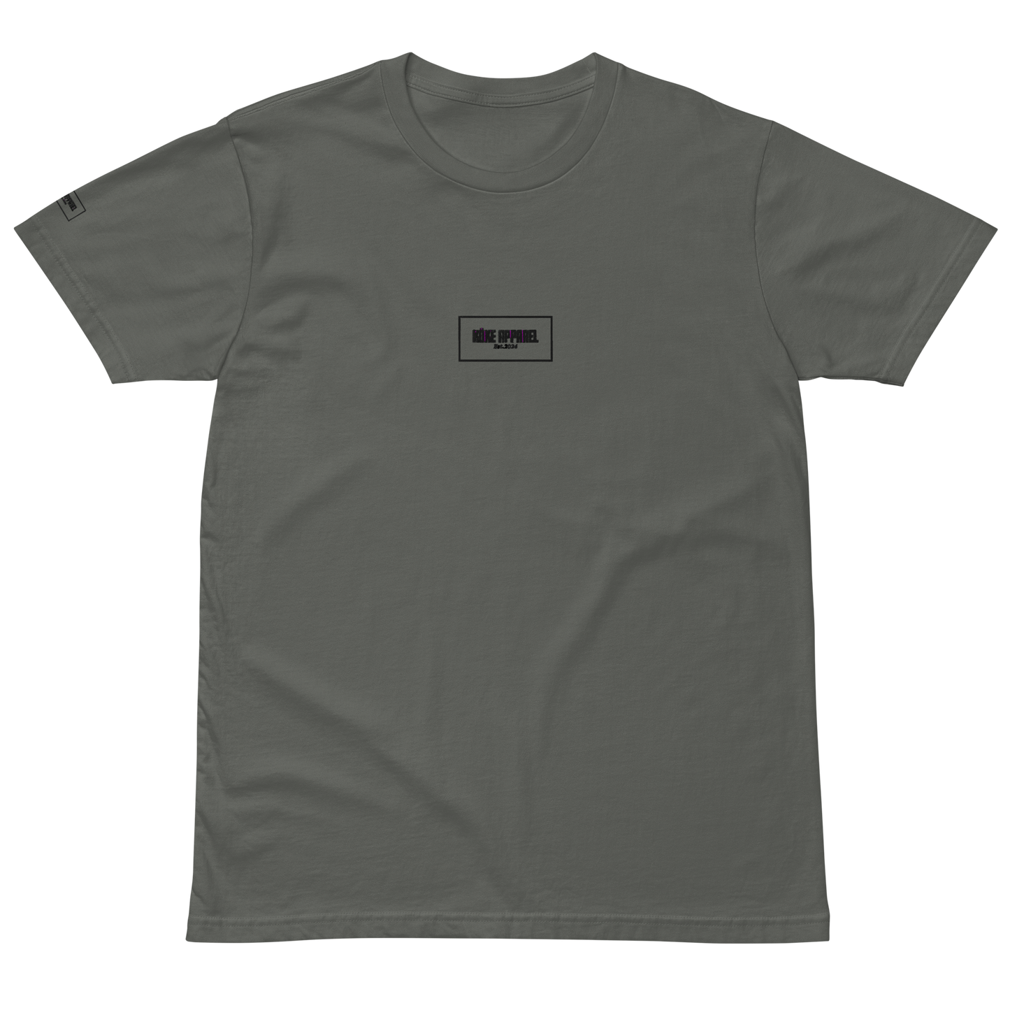 KÖKE apparel brand unisex Premium t-shirt with "Box Logo" on the chest.