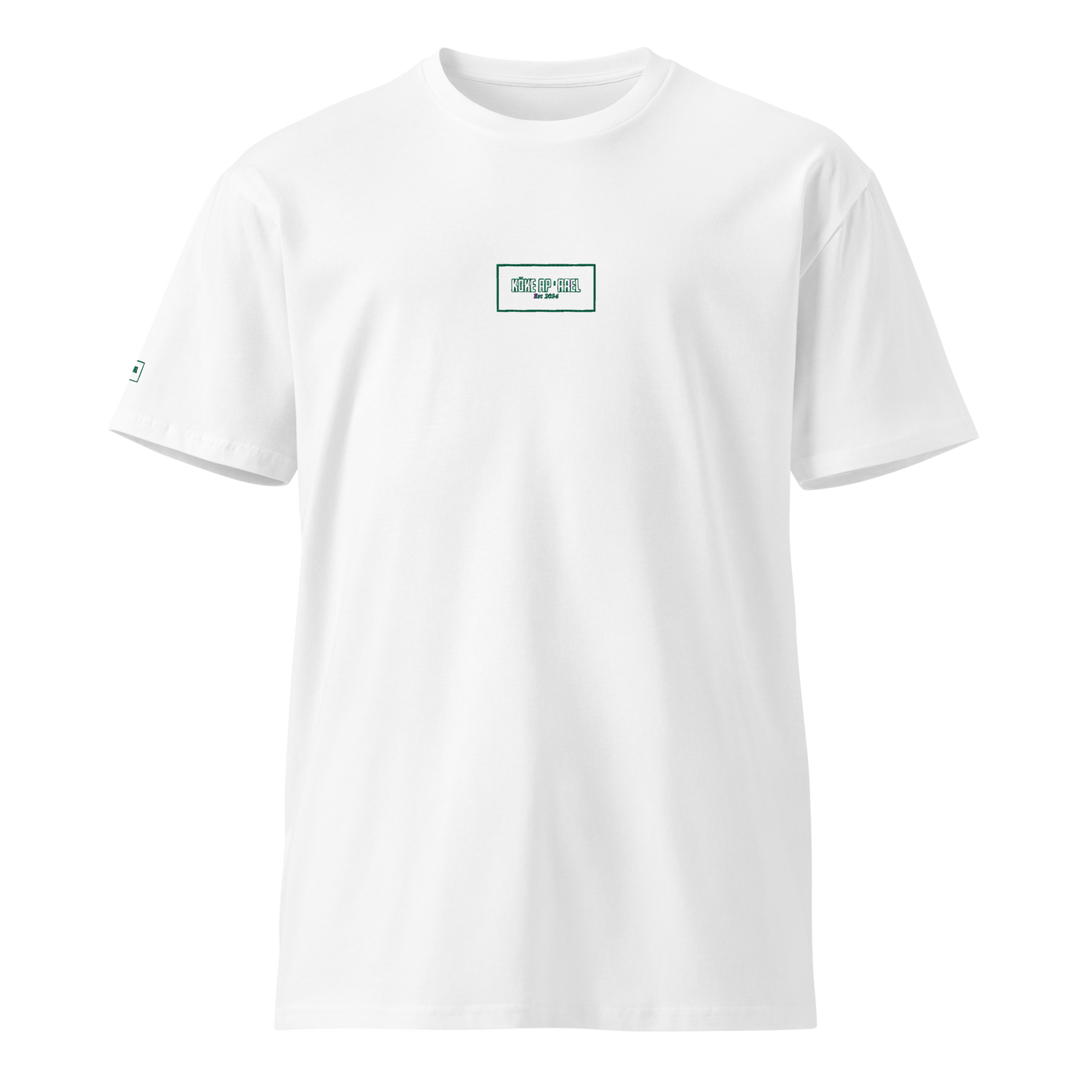 KÖKE apparel brand unisex Premium t-shirt with "Box Logo" on the chest.